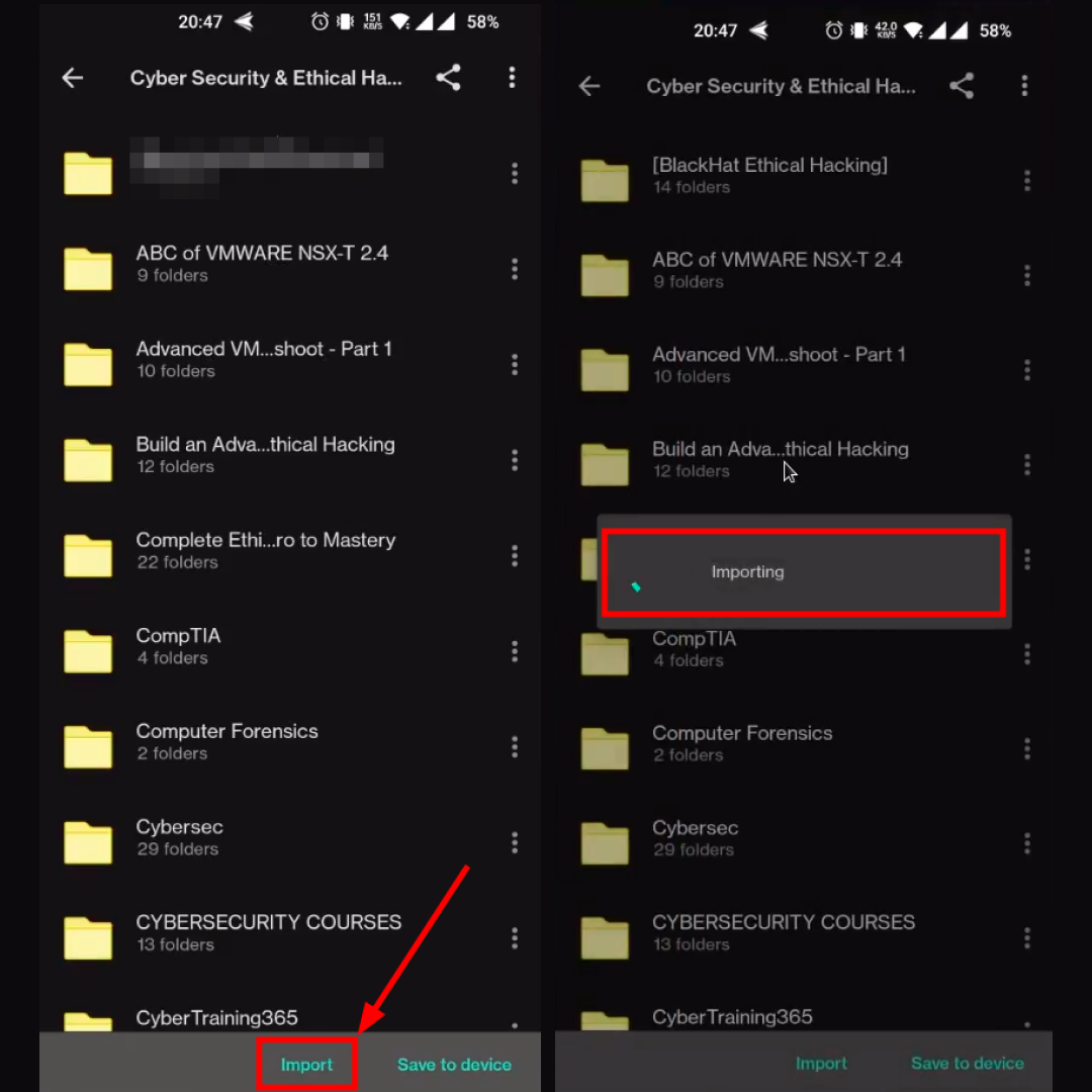 Mobile Import